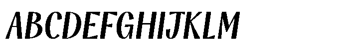 Modestia Bold Italic Font UPPERCASE