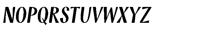 Modestia Bold Italic Font UPPERCASE