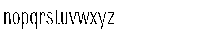 Modestia Light Font LOWERCASE