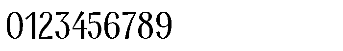 Modestia Medium Font OTHER CHARS