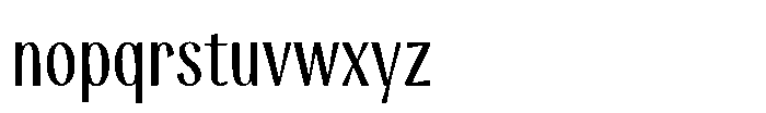 Modestia Medium Font LOWERCASE