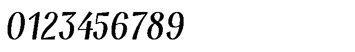 Modestia Semi Italic Font OTHER CHARS