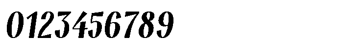 Modestia Ultra Italic Font OTHER CHARS