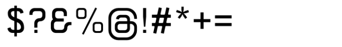 Modex Sans Regular Font OTHER CHARS