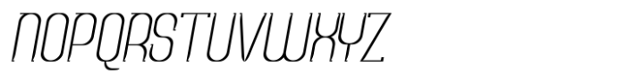 Modge Light Oblique Font UPPERCASE