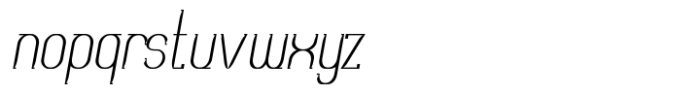 Modge Light Oblique Font LOWERCASE