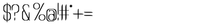 Modge Light Font OTHER CHARS
