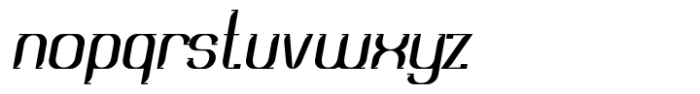 Modge Regular Oblique Font LOWERCASE