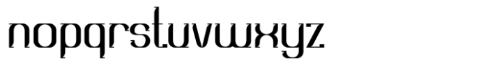 Modge Regular Font LOWERCASE