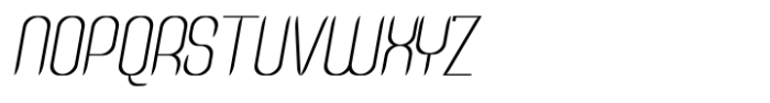 Modge Sans Light Oblique Font UPPERCASE