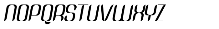 Modge Sans Regular Oblique Font UPPERCASE