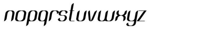 Modge Sans Regular Oblique Font LOWERCASE