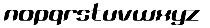 Modge Sans Semi Bold Oblique Font LOWERCASE