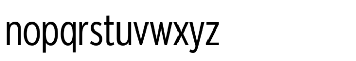Modica Pro Condensed Font LOWERCASE