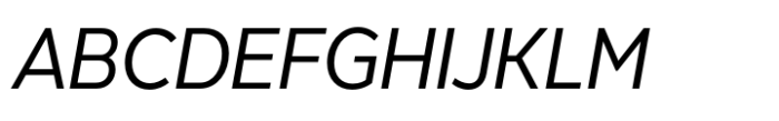 Modica Pro Narrow Italic Font UPPERCASE