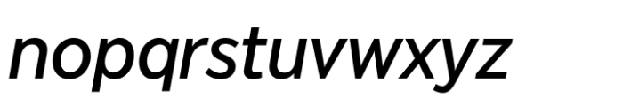 Modica Pro Narrow Medium Italic Font LOWERCASE