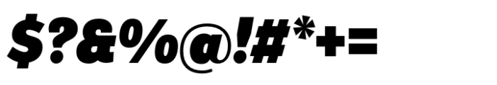 Modica Pro Narrow Ultra Italic Font OTHER CHARS