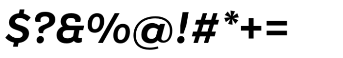 Modica Pro Semi Bold Italic Font OTHER CHARS