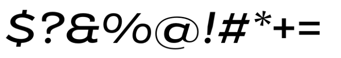 Modica Pro Wide Medium Italic Font OTHER CHARS