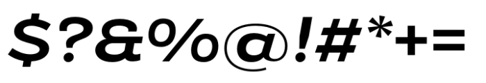 Modica Pro Wide Semi Bold Italic Font OTHER CHARS