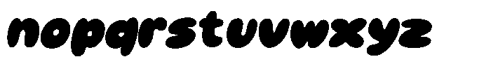 Modim Italic Font LOWERCASE