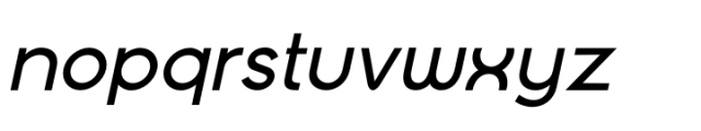 Modista Pro Medium Italic Font LOWERCASE