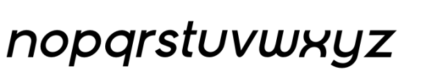 Modista Pro Semi Bold Italic Font LOWERCASE