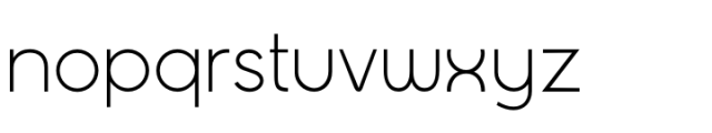 Modista Pro Thin Font LOWERCASE