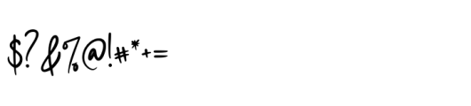 Modista Signature Font OTHER CHARS