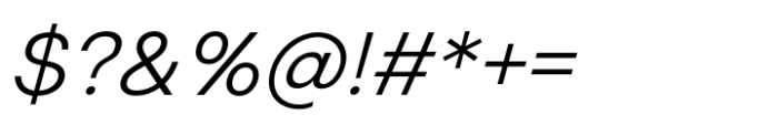 Modo Sans Light Italic Font OTHER CHARS