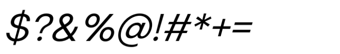 Modo Sans Regular Italic Font OTHER CHARS