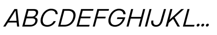 Modo Sans Regular Italic Font UPPERCASE