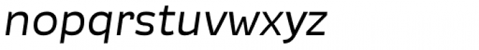 Modrnica Regular Oblique Font LOWERCASE