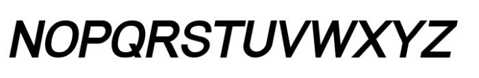Modular Black Sans Bold Italic Font UPPERCASE
