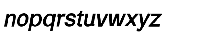 Modular Black Sans Bold Italic Font LOWERCASE