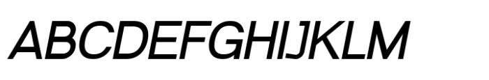Modular Black Sans Italic Font UPPERCASE