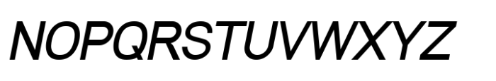Modular Black Sans Italic Font UPPERCASE