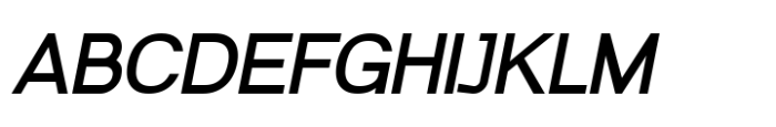 Modular Black Sans Medium Italic Font UPPERCASE