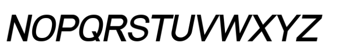 Modular Black Sans Medium Italic Font UPPERCASE