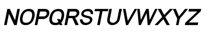 Modular Black Sans Semi Bold Italic Font UPPERCASE