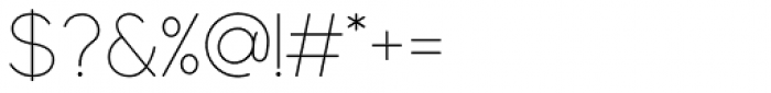 Modulus Pro Extra Light Font OTHER CHARS