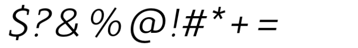 Modum Book Italic Font OTHER CHARS