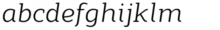 Modum Italic Font LOWERCASE