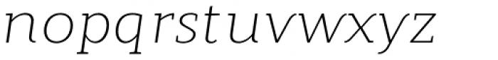Modum Light Italic Font LOWERCASE