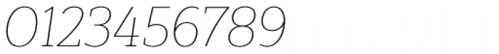Modum Thin Italic Font OTHER CHARS