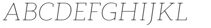 Modum Thin Italic Font UPPERCASE