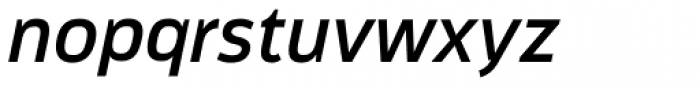Modus SemiBold Italic Font LOWERCASE
