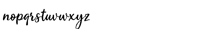 Modymel Font LOWERCASE