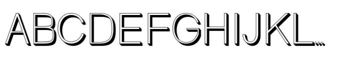 Moeharig Light Extrude Font UPPERCASE