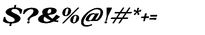 Mofiwe Italic Font OTHER CHARS